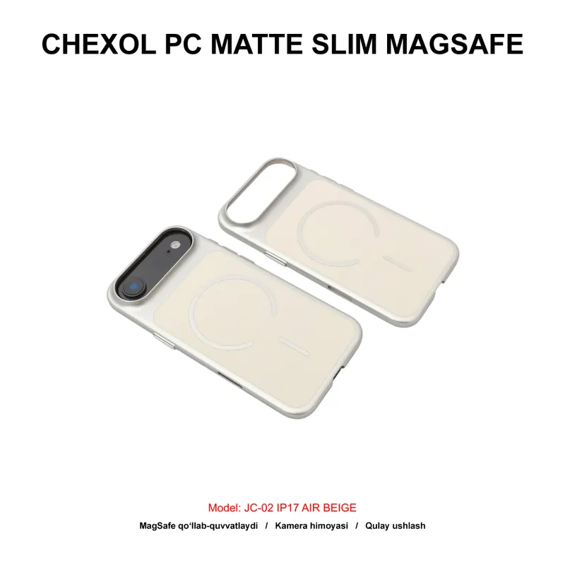 CHEXOL PC MATTE SLIM MAGSAFE JC-02 IP17 AIR BEIGE