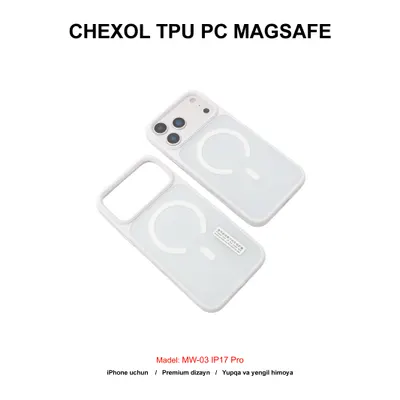 CHEXOL TPU PC MAGSAFE MW-03 IP17 PRO WHITE