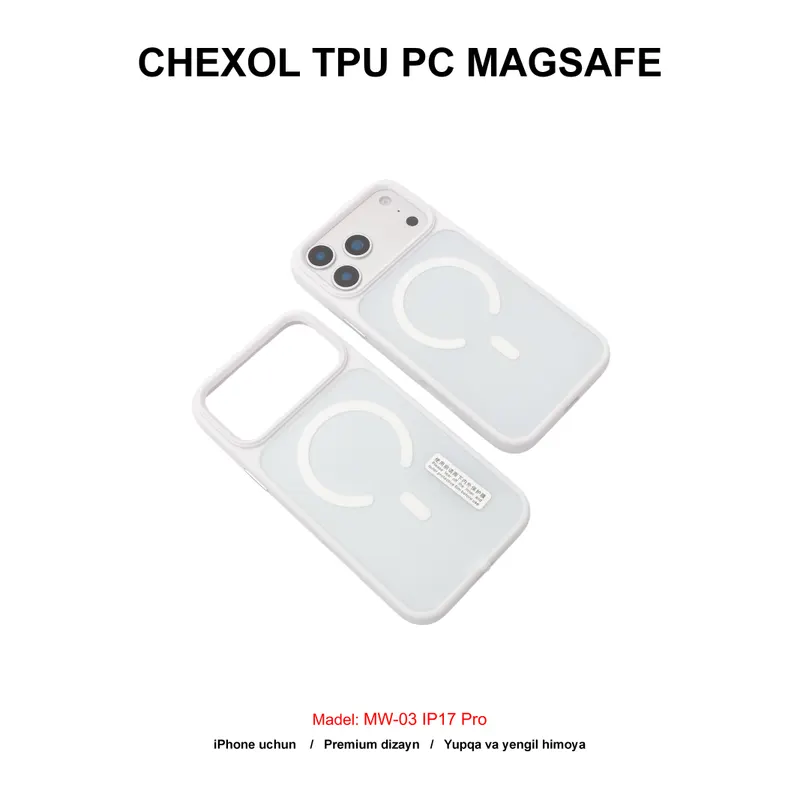 CHEXOL TPU PC MAGSAFE MW-03 IP17 PRO WHITE