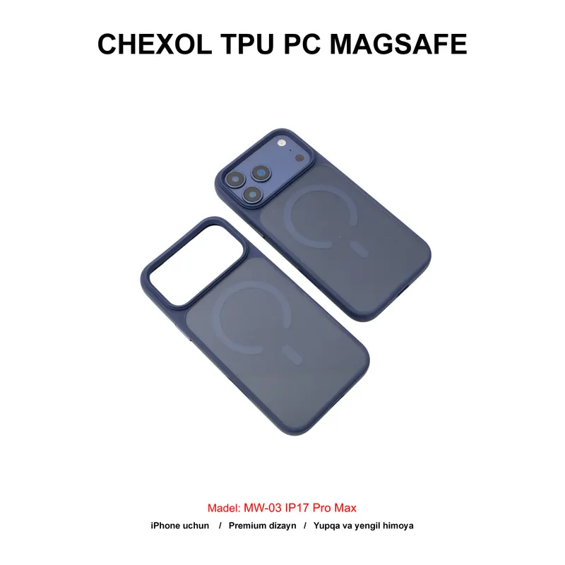 CHEXOL TPU PC MAGSAFE MW-03 IP17 PRO MAX BLUE