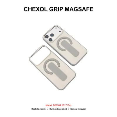 CHEXOL GRIP MAGSAFE MW-04 IP17 PRO BEIGE/GREY