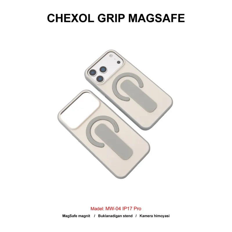 CHEXOL GRIP MAGSAFE MW-04 IP17 PRO BEIGE/GREY