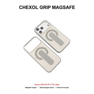 CHEXOL GRIP MAGSAFE MW-04 IP17 PRO MAX BEIGE/GREY