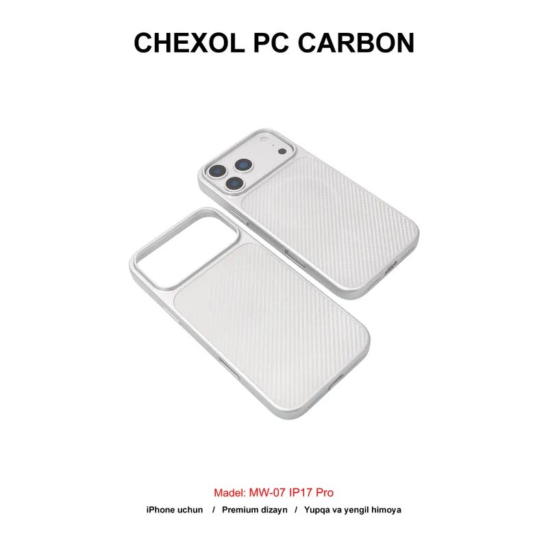 CHEXOL PC CARBON MAGSAFE MW-07 IP17 PRO SILVER