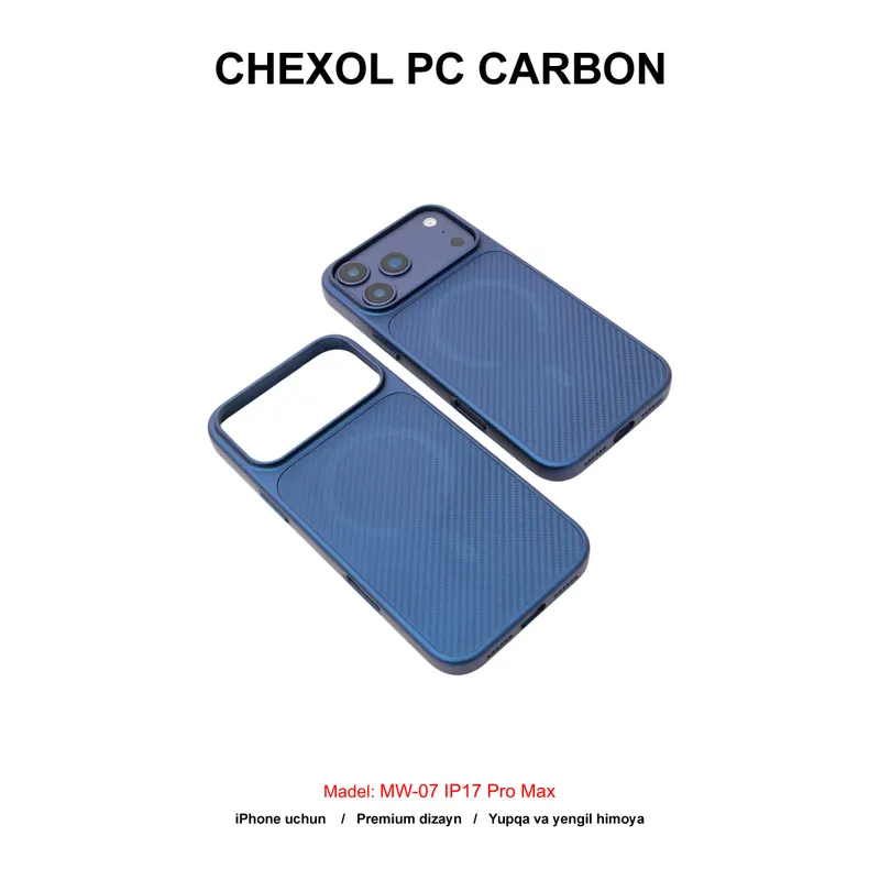 CHEXOL PC CARBON MAGSAFE MW-07 IP17 PRO MAX BLUE