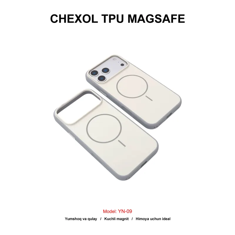 CHEXOL TPU MAGSAFE YN-09 IP17 PRO BEIGE