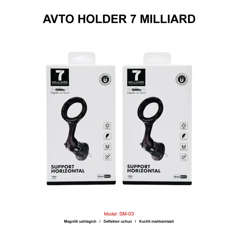 AVTO HOLDER 7 MILLIARD SM-03 BLACK
