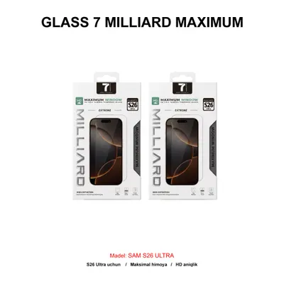 GLASS 7 MILLIARD MAXIMUM WINDOW HD SAM S26 ULTRA 7MMWHDS26U