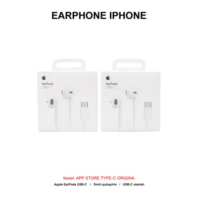 EARPHONE IPHONE APP STORE TYPE-C ORIGINAL