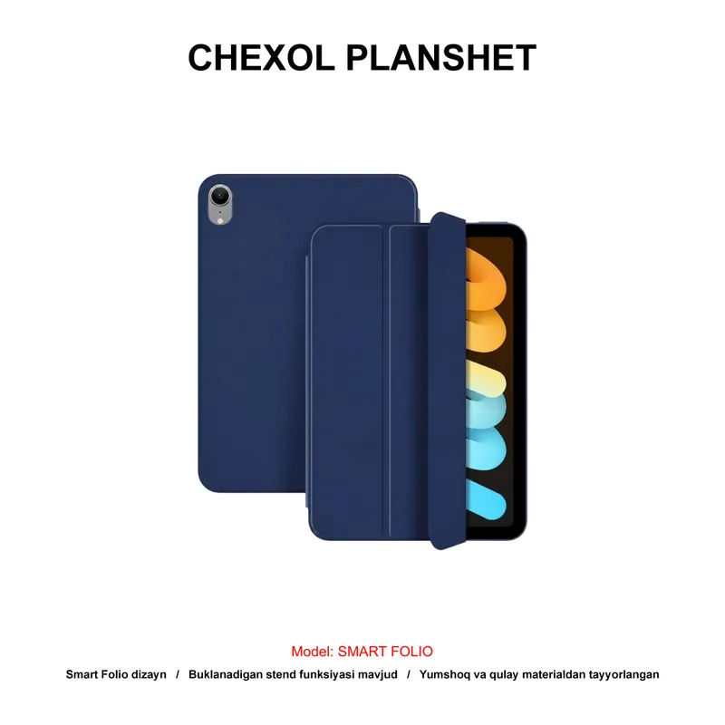 CHEXOL PLANSHET SMART FOLIO IPAD A16 NAVY BLUE