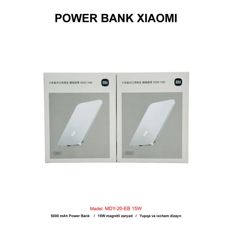 PB XIAOMI MDY-20-EB 15W 5000mAh SILVER (LUX)