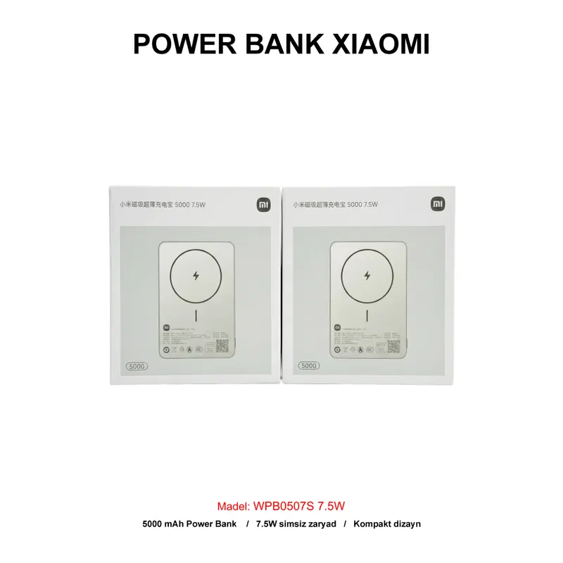 PB XIAOMI WPB0507S 7.5W 5000mAh GOLD (LUX)