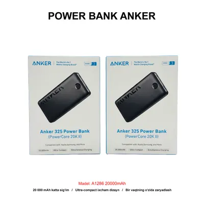 PB ANKER A1286 20000mAh LUX BLACK