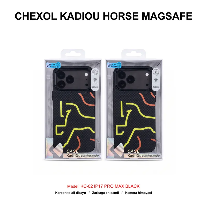 CHEXOL KADIOU HORSE MAGSAFE KC-02 IP17 PRO MAX BLACK