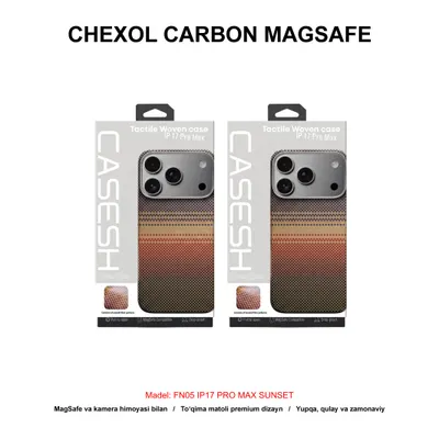 CHEXOL CARBON MAGSAFE FN05 IP17 PRO MAX SUNSET
