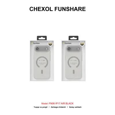 CHEXOL FUNSHARE PC SLIM MAGSAFE FN06 IP17 AIR BLACK