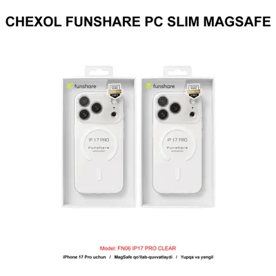 CHEXOL FUNSHARE PC SLIM MAGSAFE FN06 IP17 PRO CLEAR