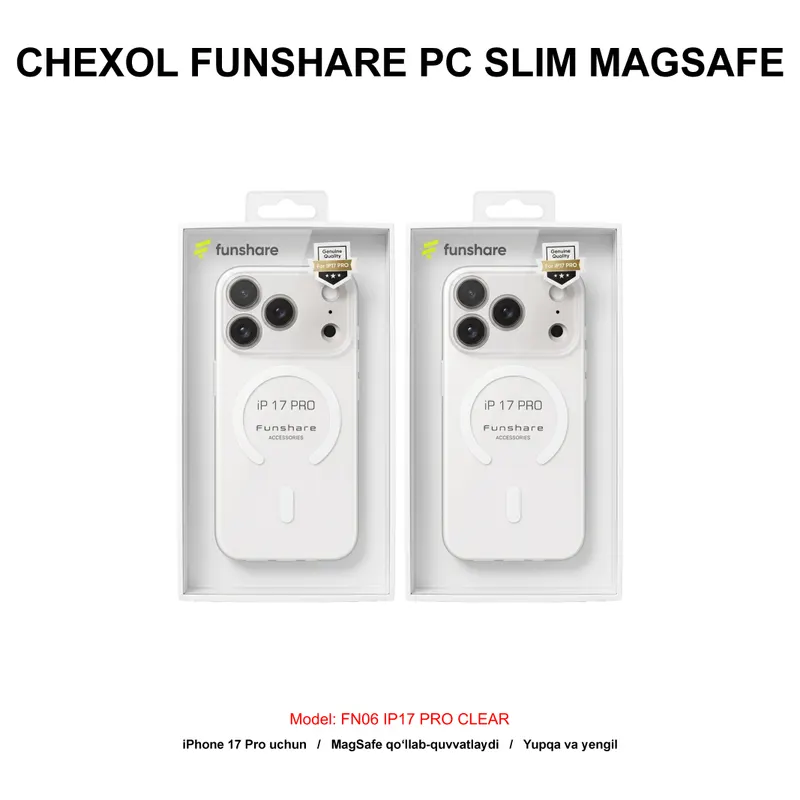CHEXOL FUNSHARE PC SLIM MAGSAFE FN06 IP17 PRO CLEAR