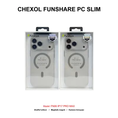 CHEXOL FUNSHARE PC SLIM MAGSAFE FN06 IP17 PRO MAX BLACK