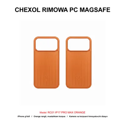 CHEXOL RIMOWA PC MAGSAFE RC01 IP17 PRO MAX ORANGE