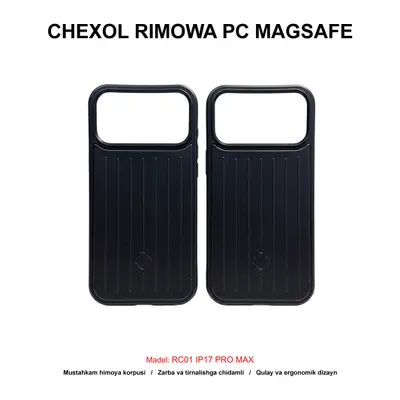 CHEXOL RIMOWA PC MAGSAFE RC01 IP17 PRO MAX BLACK