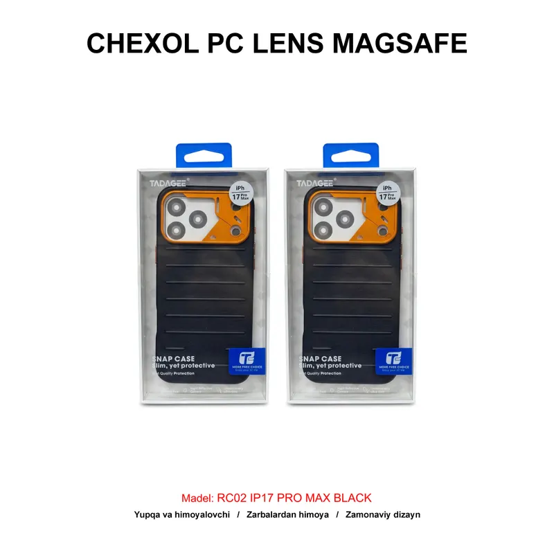 CHEXOL PC LENS MAGSAFE RC02 IP17 PRO MAX BLACK