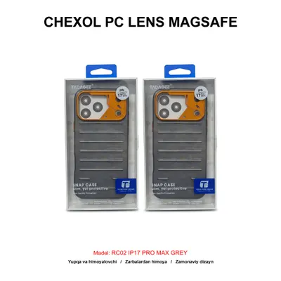 CHEXOL PC LENS MAGSAFE RC02 IP17 PRO MAX GREY