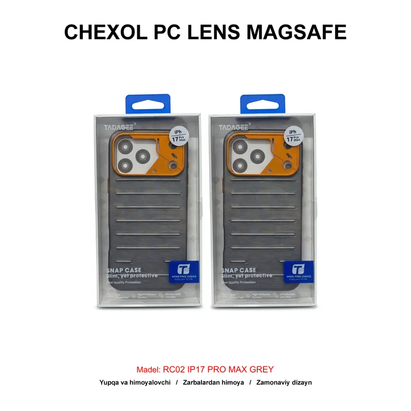 CHEXOL PC LENS MAGSAFE RC02 IP17 PRO MAX GREY