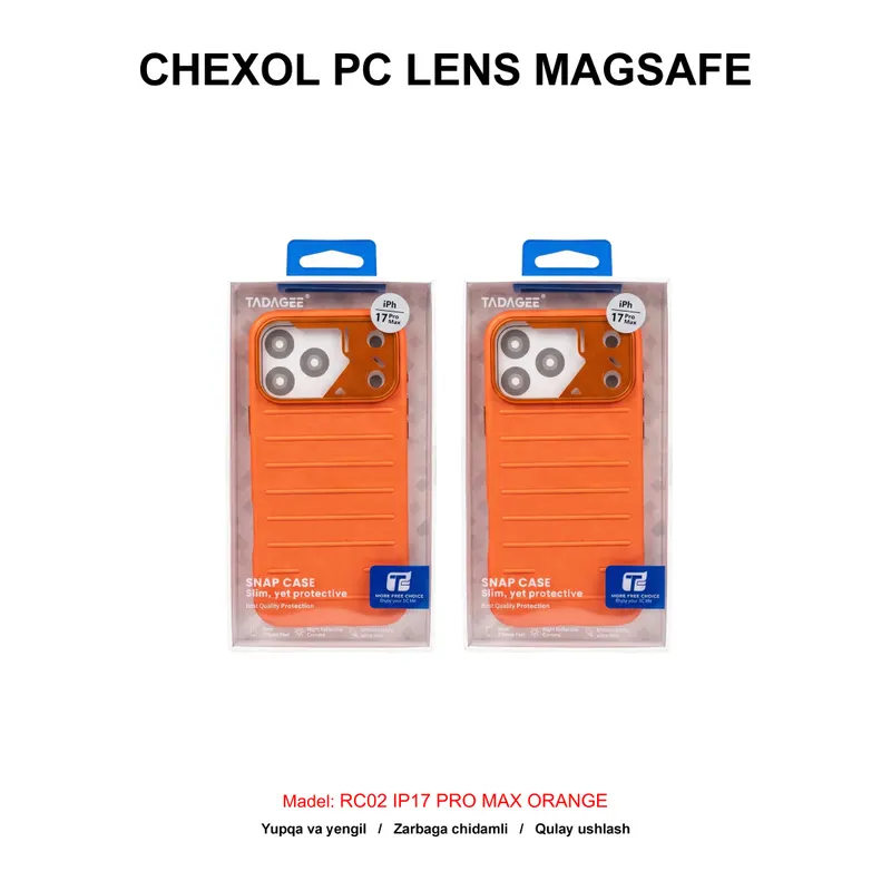 CHEXOL PC LENS MAGSAFE RC02 IP17 PRO MAX ORANGE
