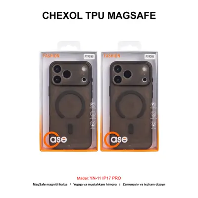 CHEXOL TPU MATTE MAGSAFE YN-11 IP17 PRO BLACK