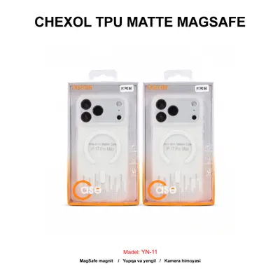 CHEXOL TPU MATTE MAGSAFE YN-11 IP17 PRO CLEAR