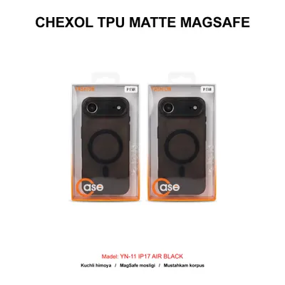 CHEXOL TPU MATTE MAGSAFE YN-11 IP17 AIR BLACK