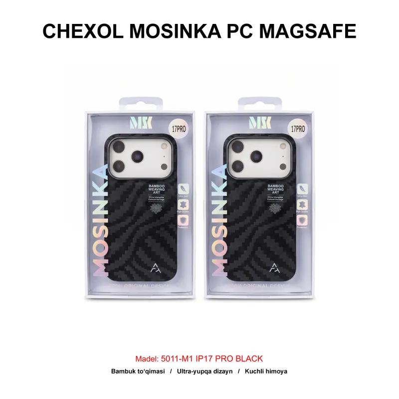 CHEXOL MOSINKA PC MAGSAFE 5011-M1 IP17 PRO BLACK