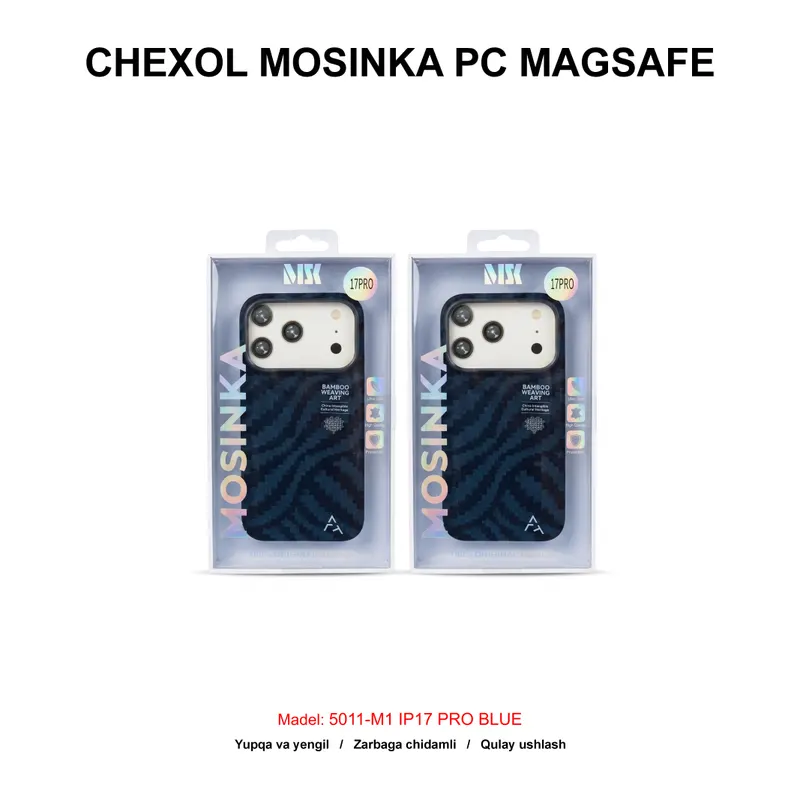 CHEXOL MOSINKA PC MAGSAFE 5011-M1 IP17 PRO BLUE