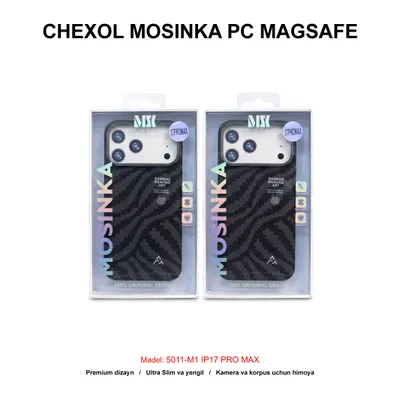 CHEXOL MOSINKA PC MAGSAFE 5011-M1 IP17 PRO MAX BLACK