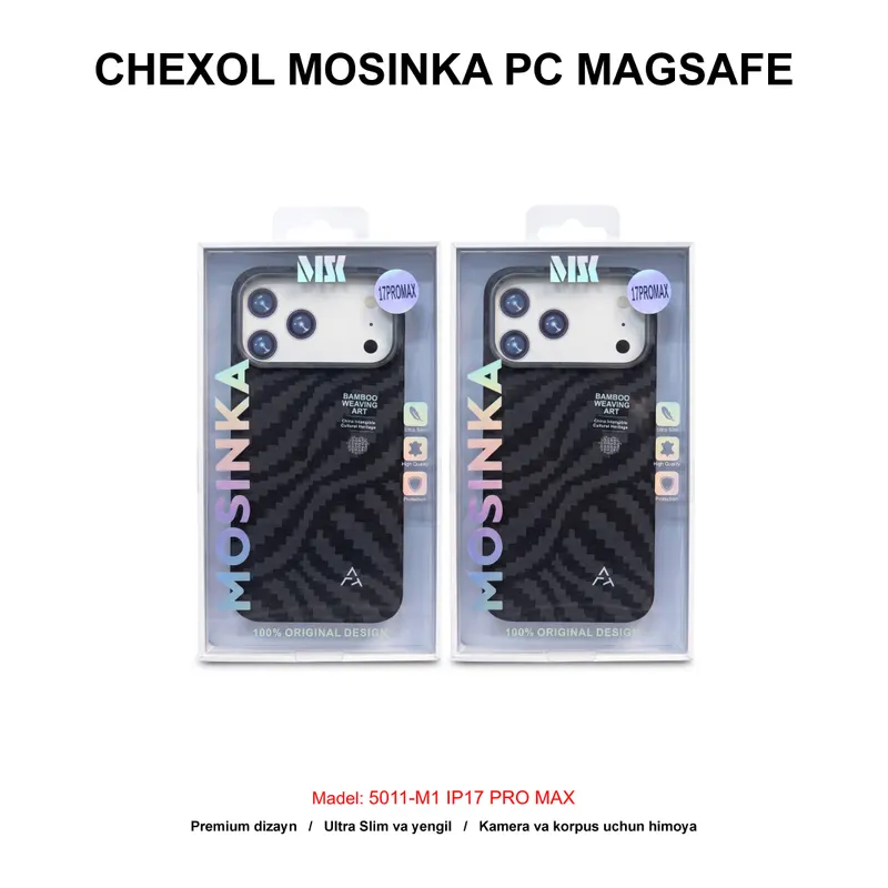 CHEXOL MOSINKA PC MAGSAFE 5011-M1 IP17 PRO MAX BLACK