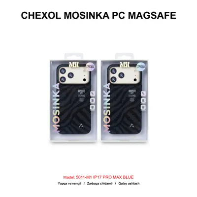 CHEXOL MOSINKA PC MAGSAFE 5011-M1 IP17 PRO MAX BLUE