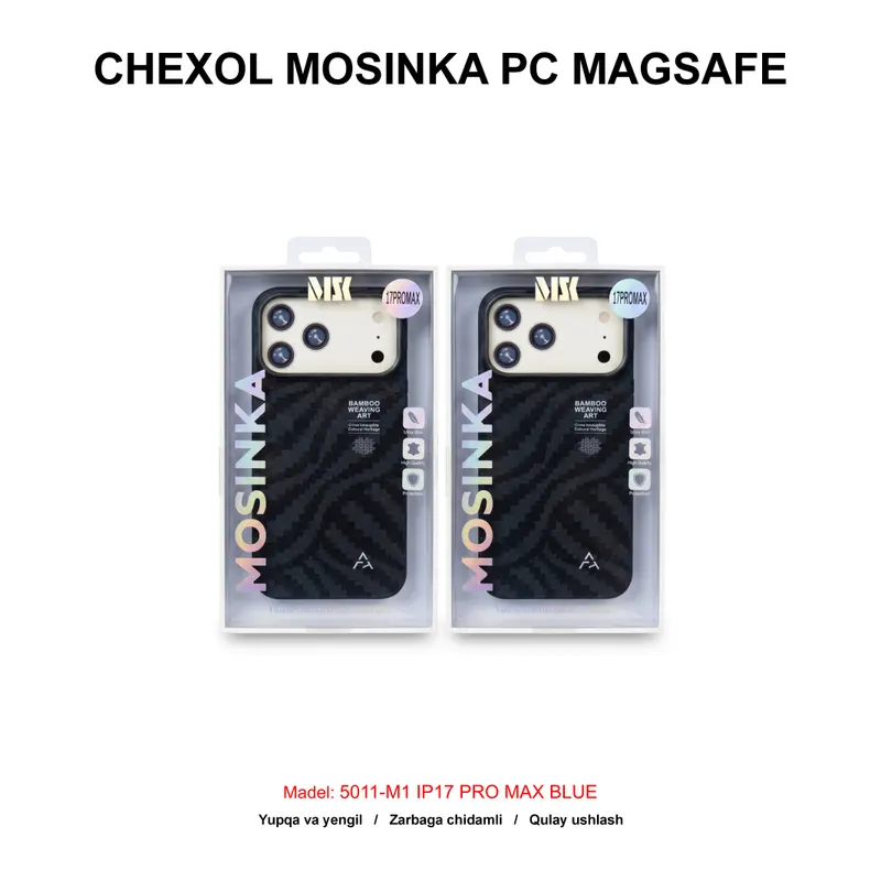 CHEXOL MOSINKA PC MAGSAFE 5011-M1 IP17 PRO MAX BLUE