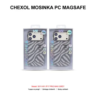 CHEXOL MOSINKA PC MAGSAFE 5011-M1 IP17 PRO MAX GREY