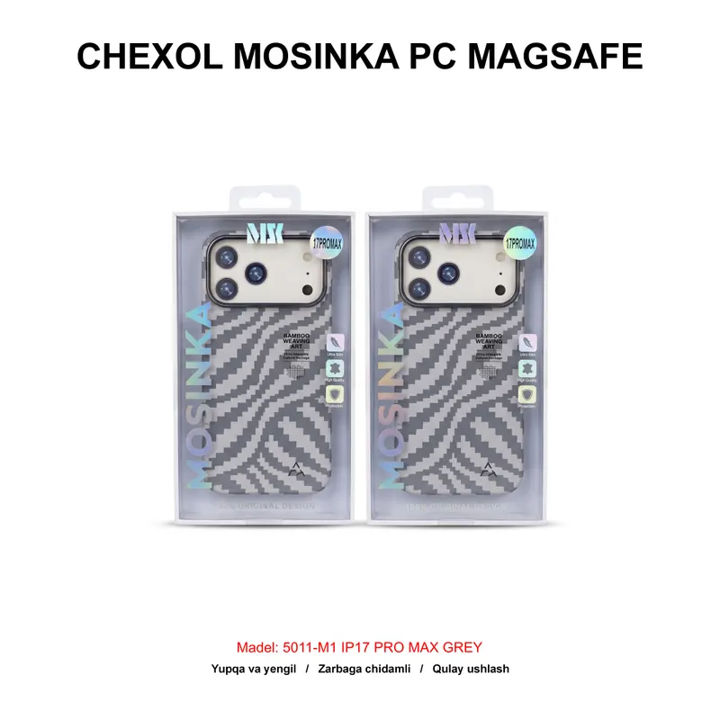 CHEXOL MOSINKA PC MAGSAFE 5011-M1 IP17 PRO MAX GREY