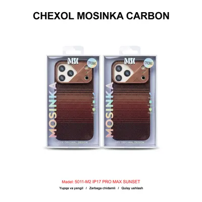 CHEXOL MOSINKA CARBON MAGSAFE 5011-M2 IP17 PRO MAX SUNSET
