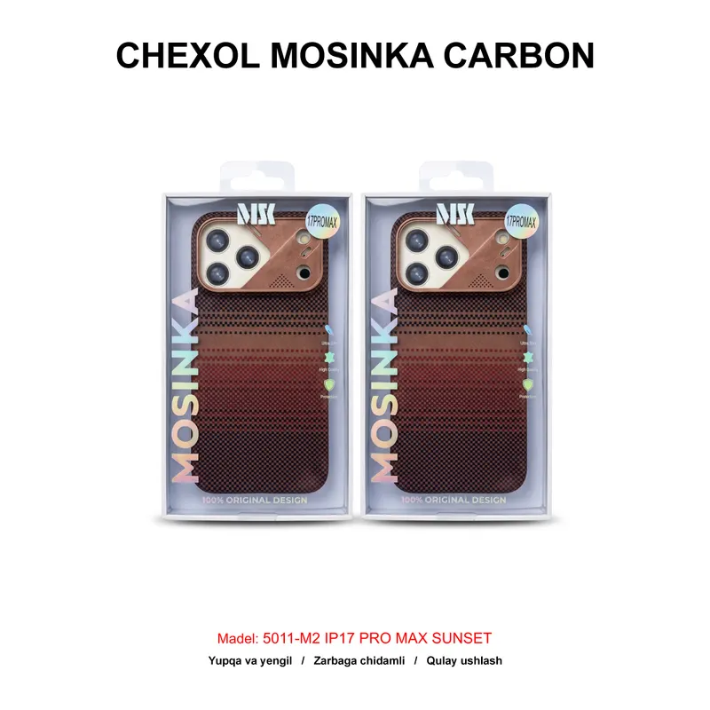 CHEXOL MOSINKA CARBON MAGSAFE 5011-M2 IP17 PRO MAX SUNSET