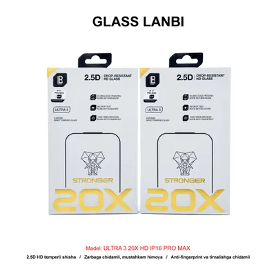GLASS LANBI ULTRA 3 20X HD IP16 PRO MAX
