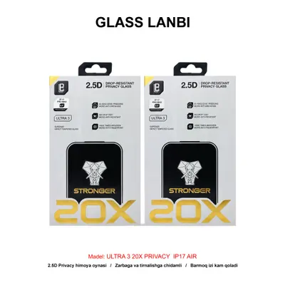 GLASS LANBI ULTRA 3 20X PRIVACY IP17 AIR