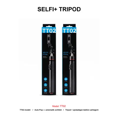 SELFI+TRIPOD TT02 BLACK