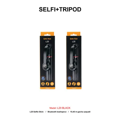 SELFI+TRIPOD L20 BLACK