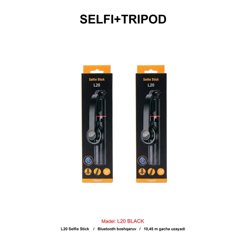 SELFI+TRIPOD L20 BLACK