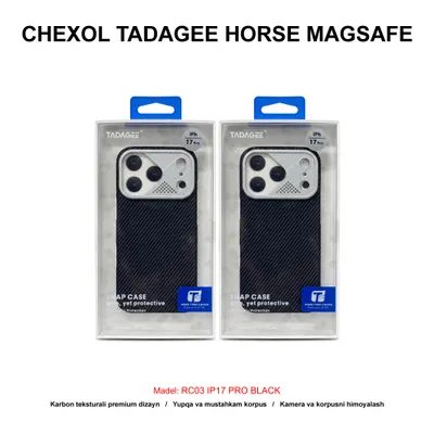 CHEXOL TADAGEE CARBON MAGSAFE RC03 IP17 PRO BLACK