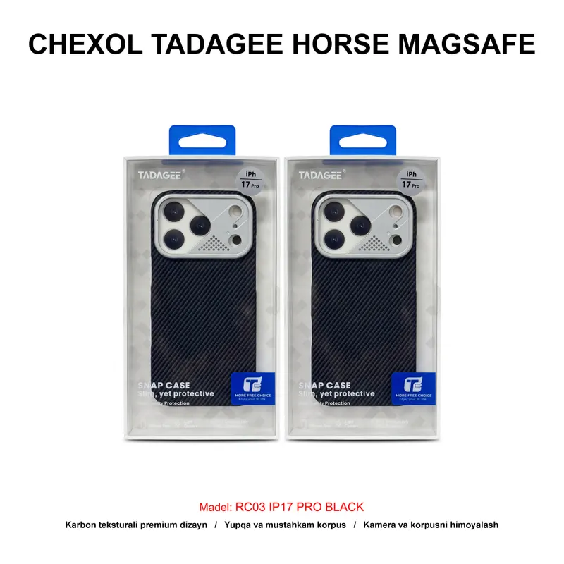 CHEXOL TADAGEE CARBON MAGSAFE RC03 IP17 PRO BLACK