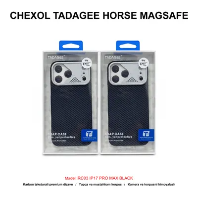 CHEXOL TADAGEE CARBON MAGSAFE RC03 IP17 PRO MAX BLACK
